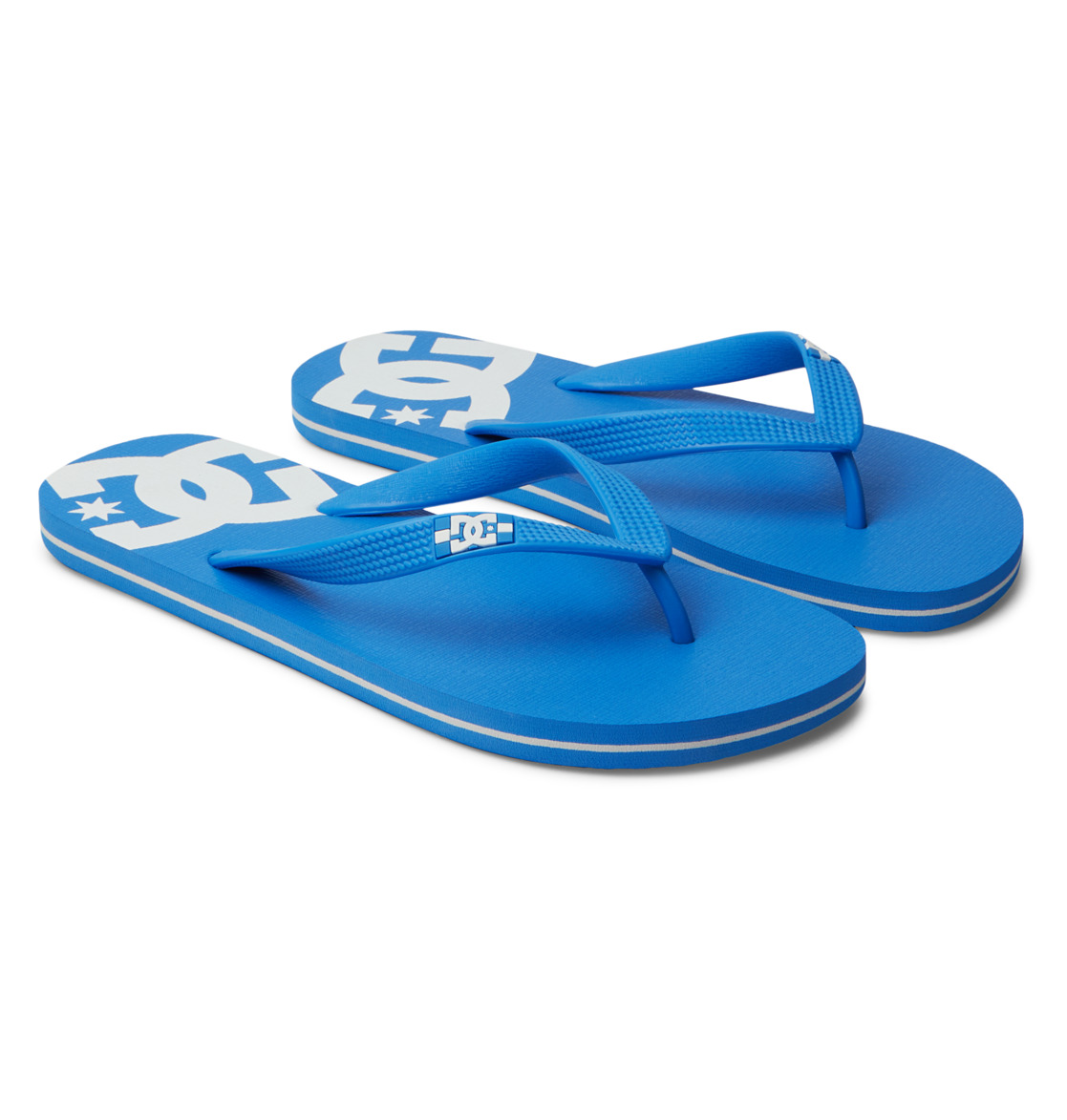 DC Spray Men Flip Flops Blue / White | US-0415IDR