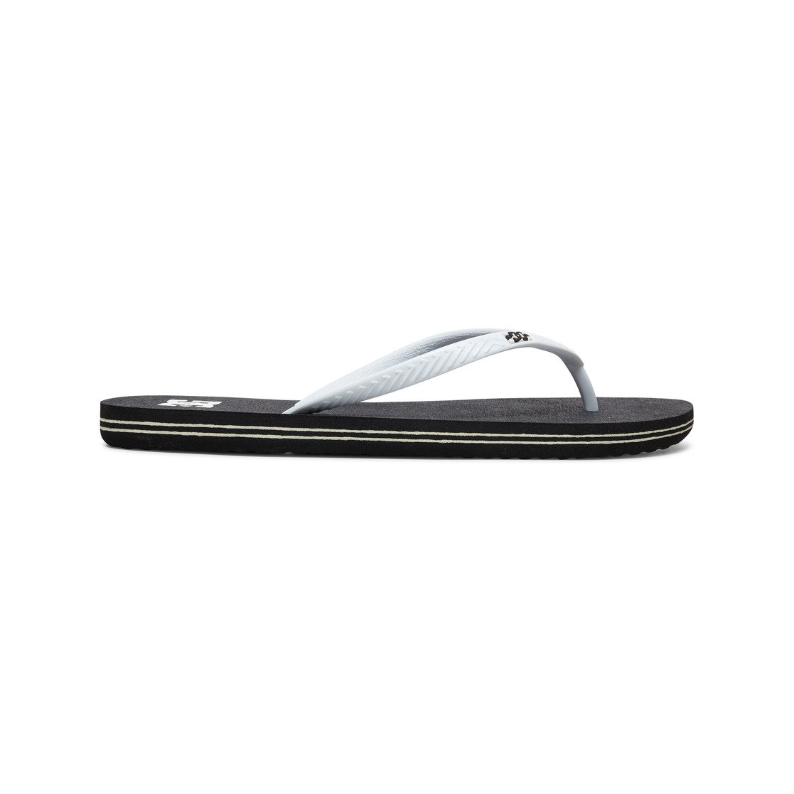 DC Spray Women Flip Flops Black / White | US-0149GHE