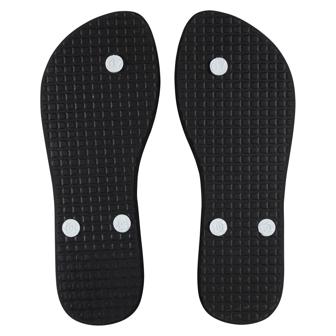 DC Spray Women Flip Flops Black / White | US-0149GHE