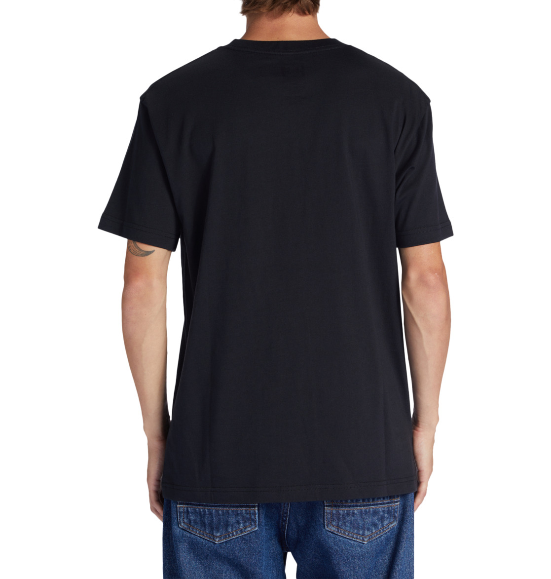 DC Square Star Fill Men T-Shirt Black | US-2084UTN