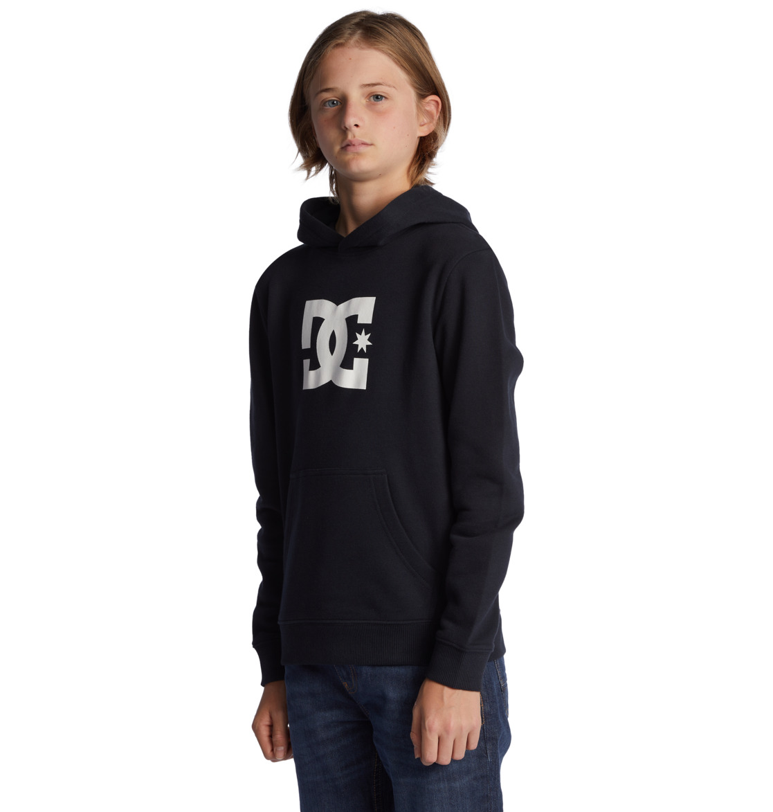 DC Star Kids' Hoodie Black | US-5247BPE