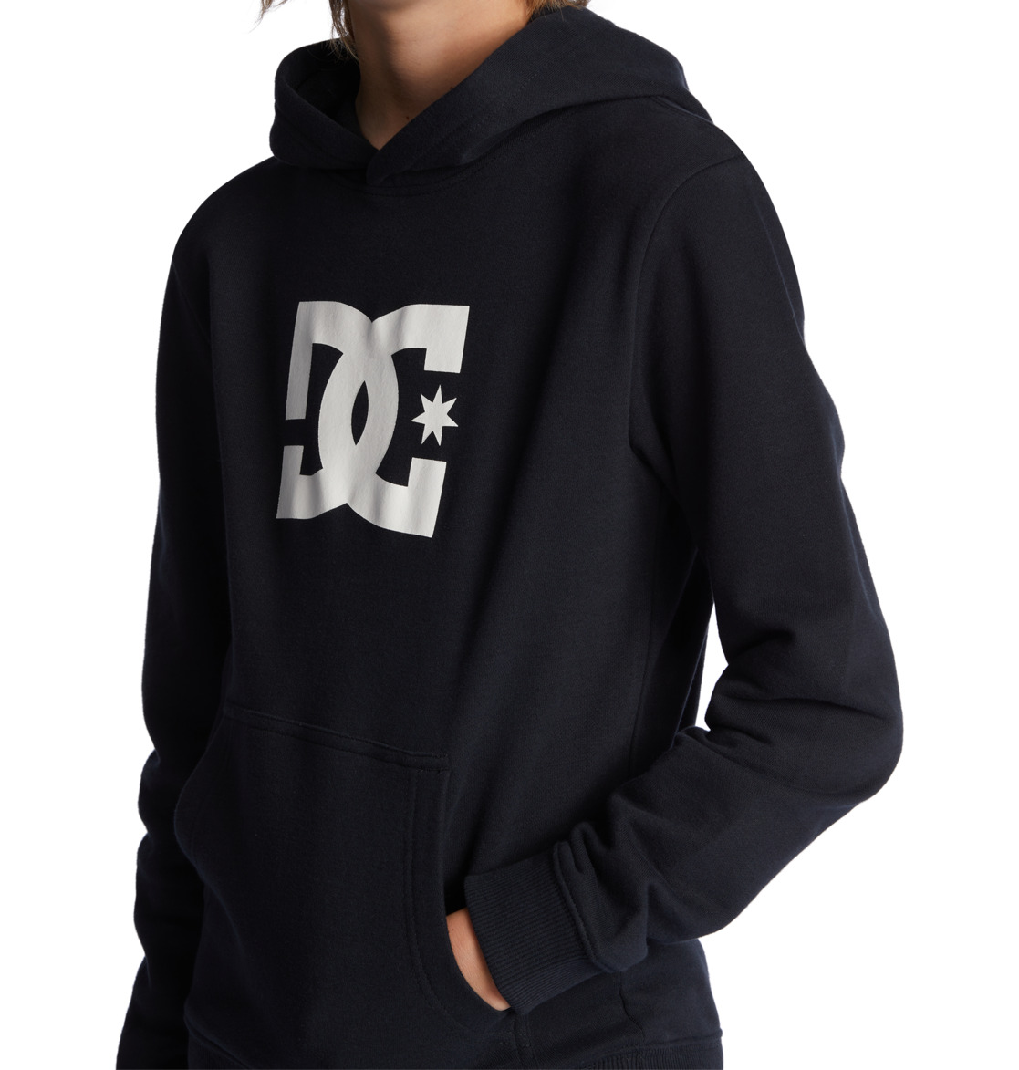 DC Star Kids' Hoodie Black | US-5247BPE