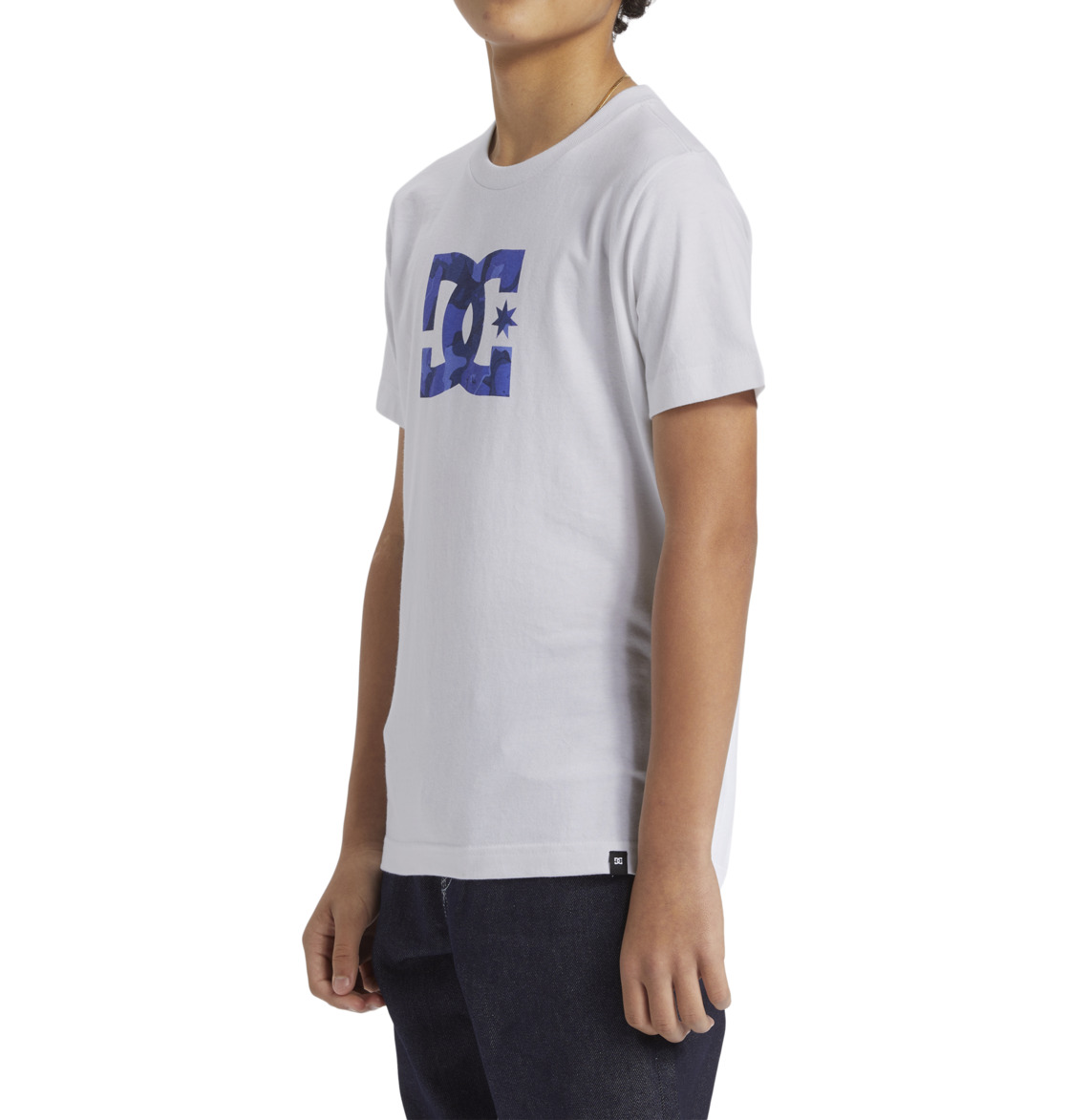 DC Star Kids' T-Shirt White / Camo | US-8401OMR