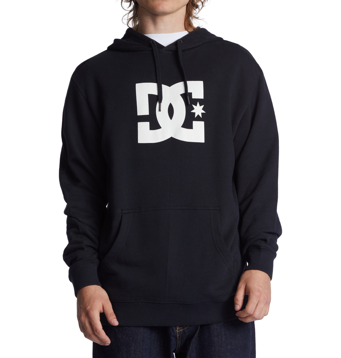 DC Star Men Hoodie Black | US-5134BTE