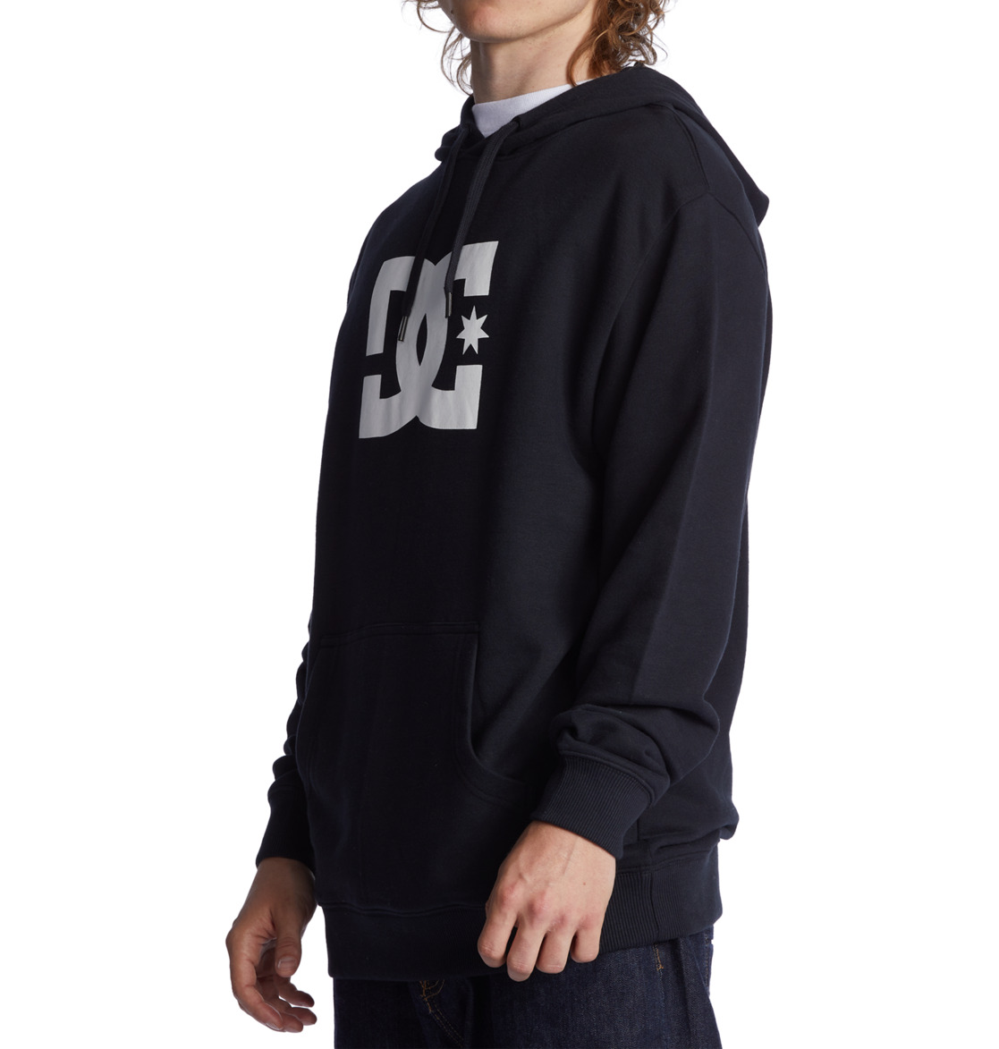 DC Star Men Hoodie Black | US-5134BTE