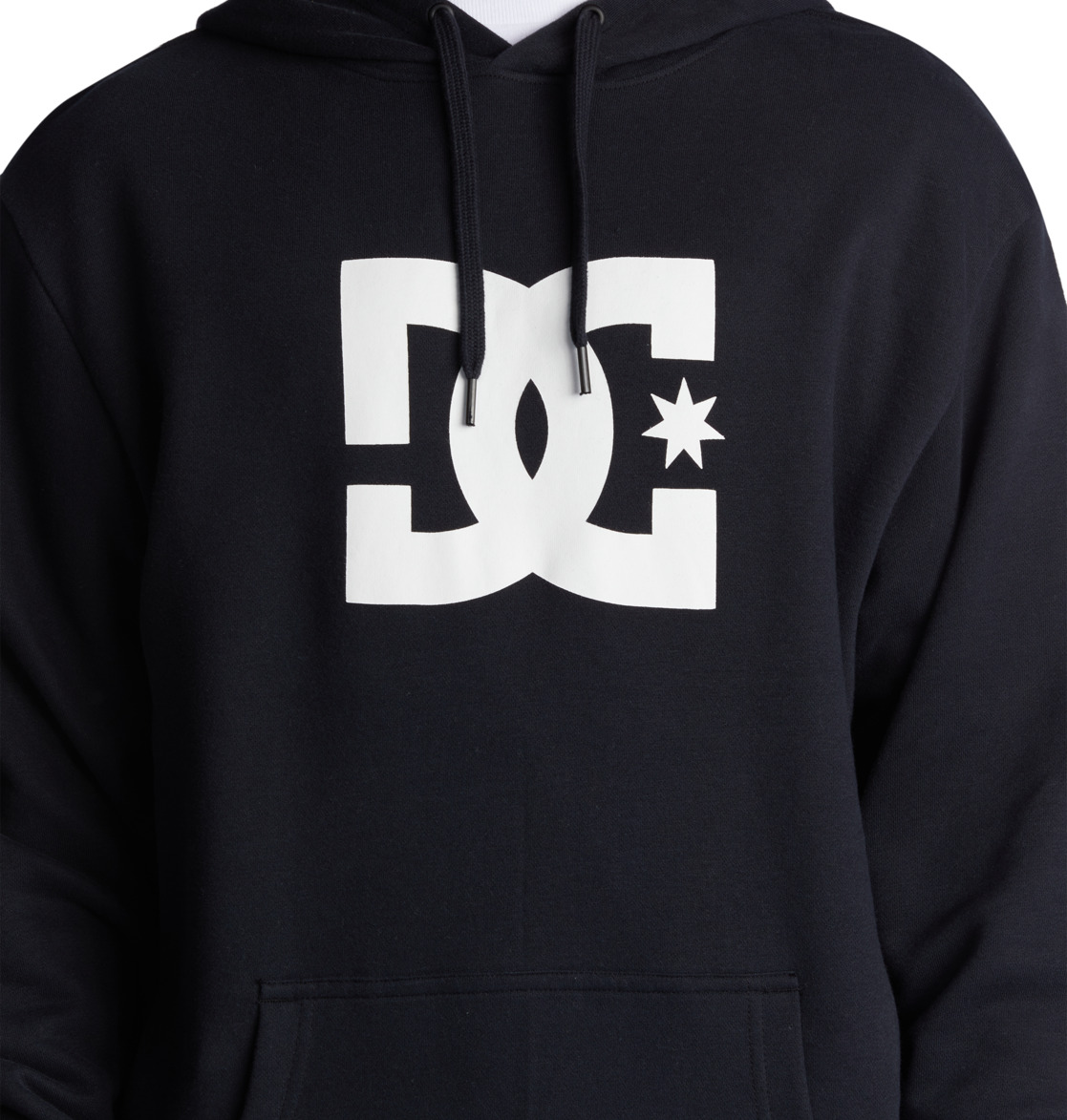 DC Star Men Hoodie Black | US-5134BTE