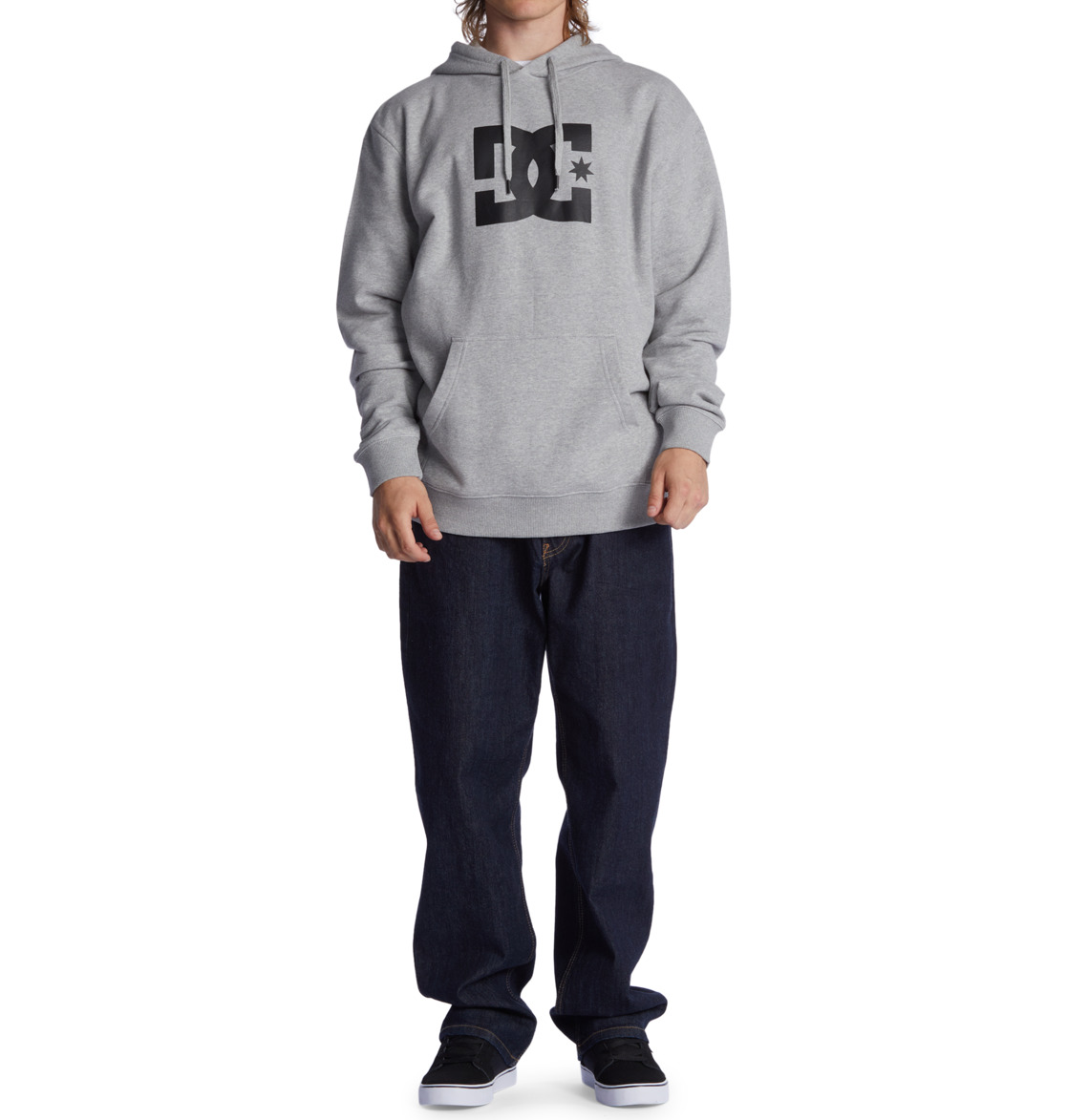 DC Star Men Hoodie Grey | US-4397XCR