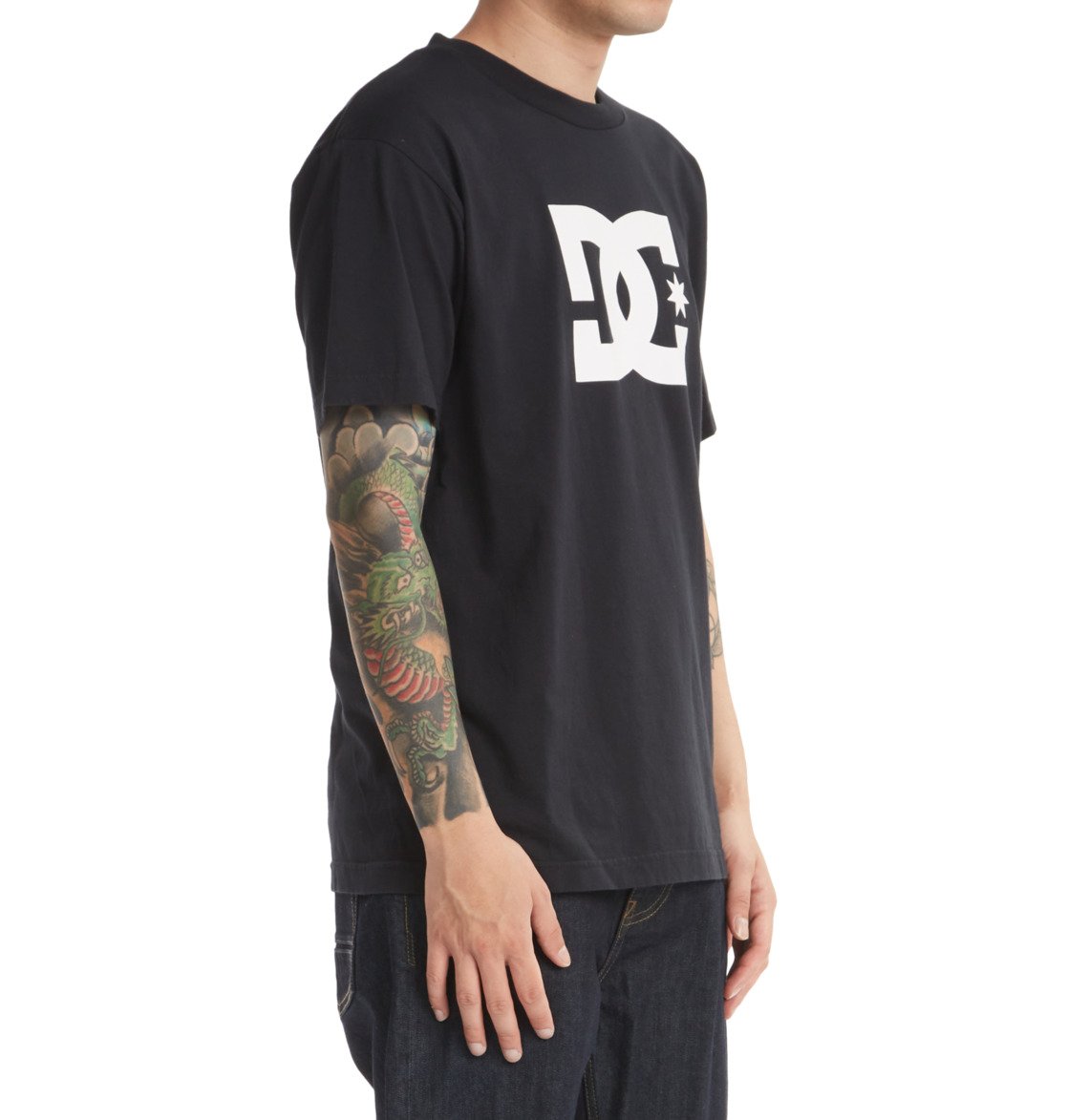 DC Star Men T-Shirt Black | US-0871XIV