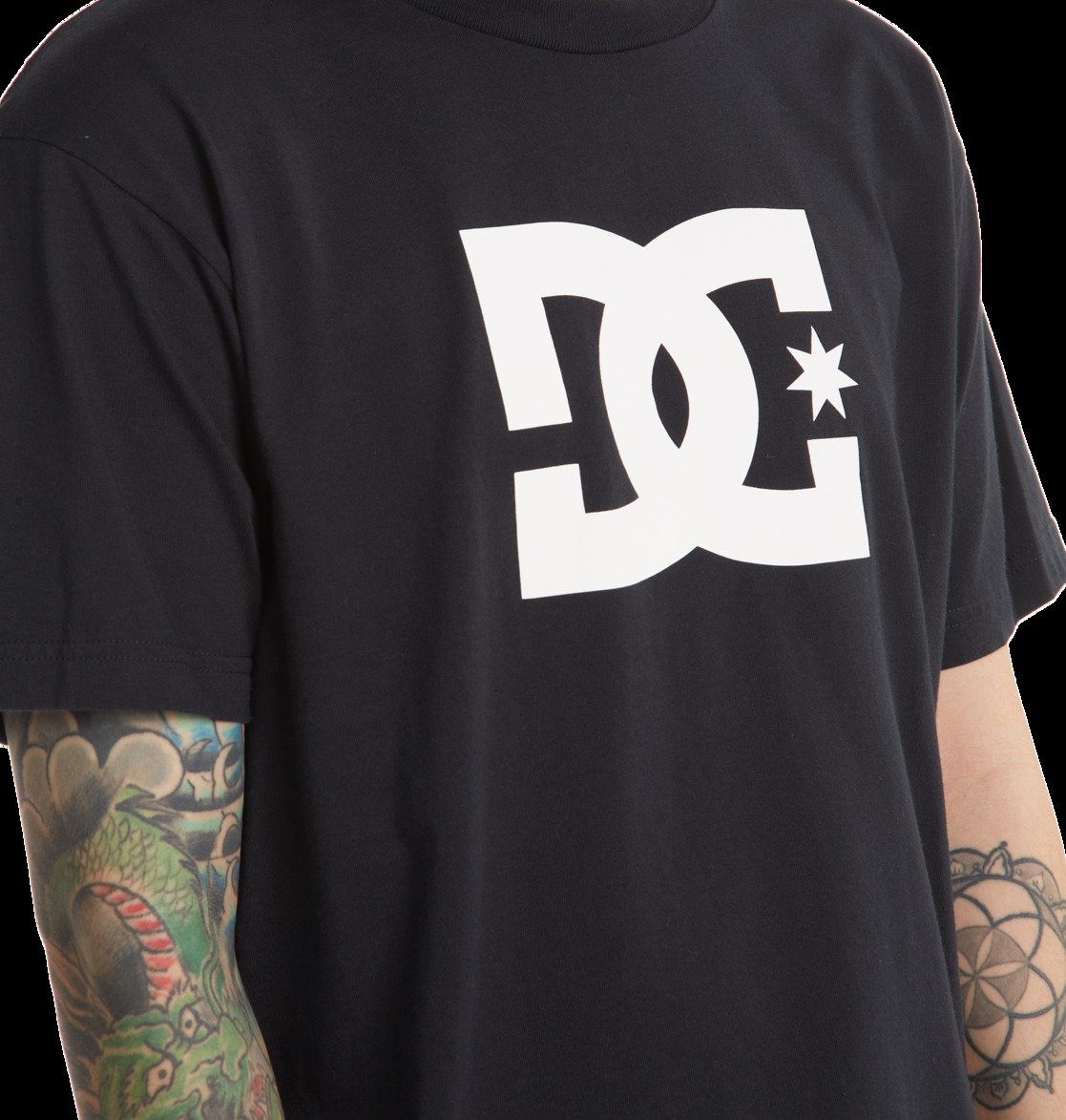 DC Star Men T-Shirt Black | US-0871XIV