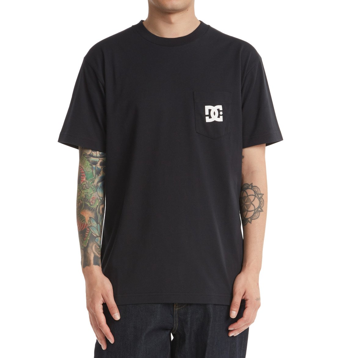 DC Star Men T-Shirt Black | US-2540SCH