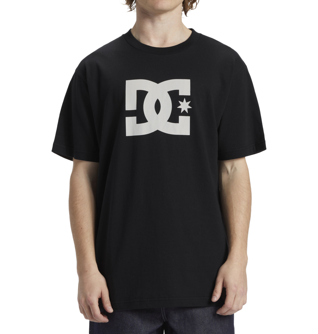 DC Star Men T-Shirt Black | US-4139PWH