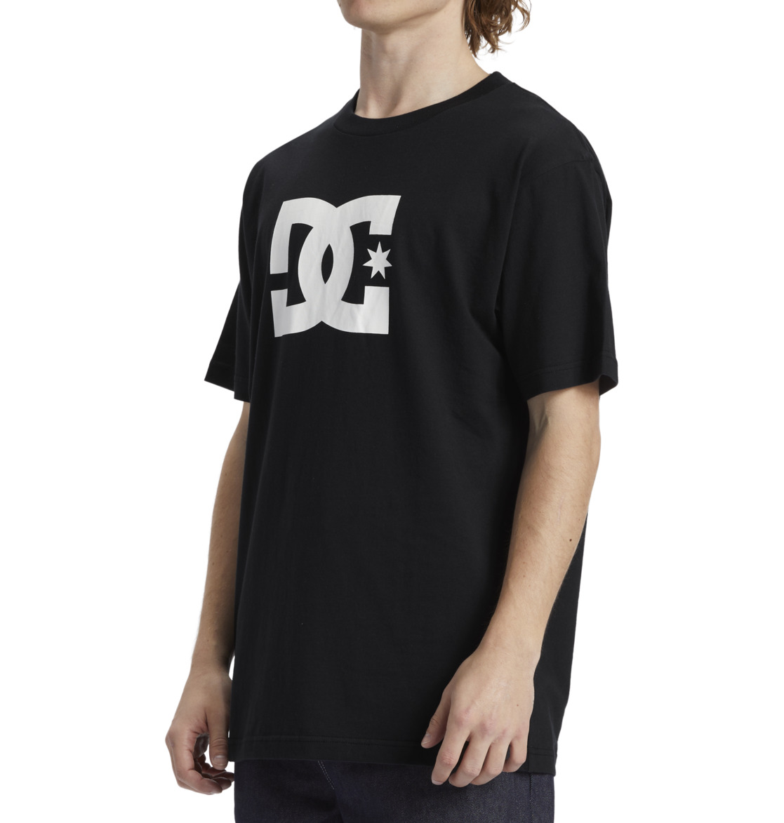 DC Star Men T-Shirt Black | US-4139PWH