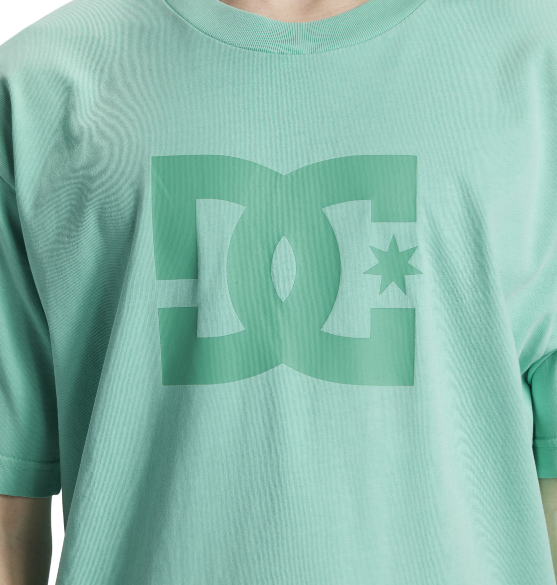 DC Star Men T-Shirt Green Wash | US-2106LUO