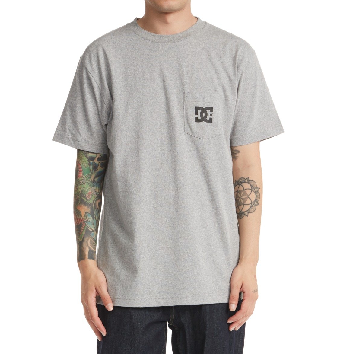 DC Star Men T-Shirt Grey | US-0342OHM