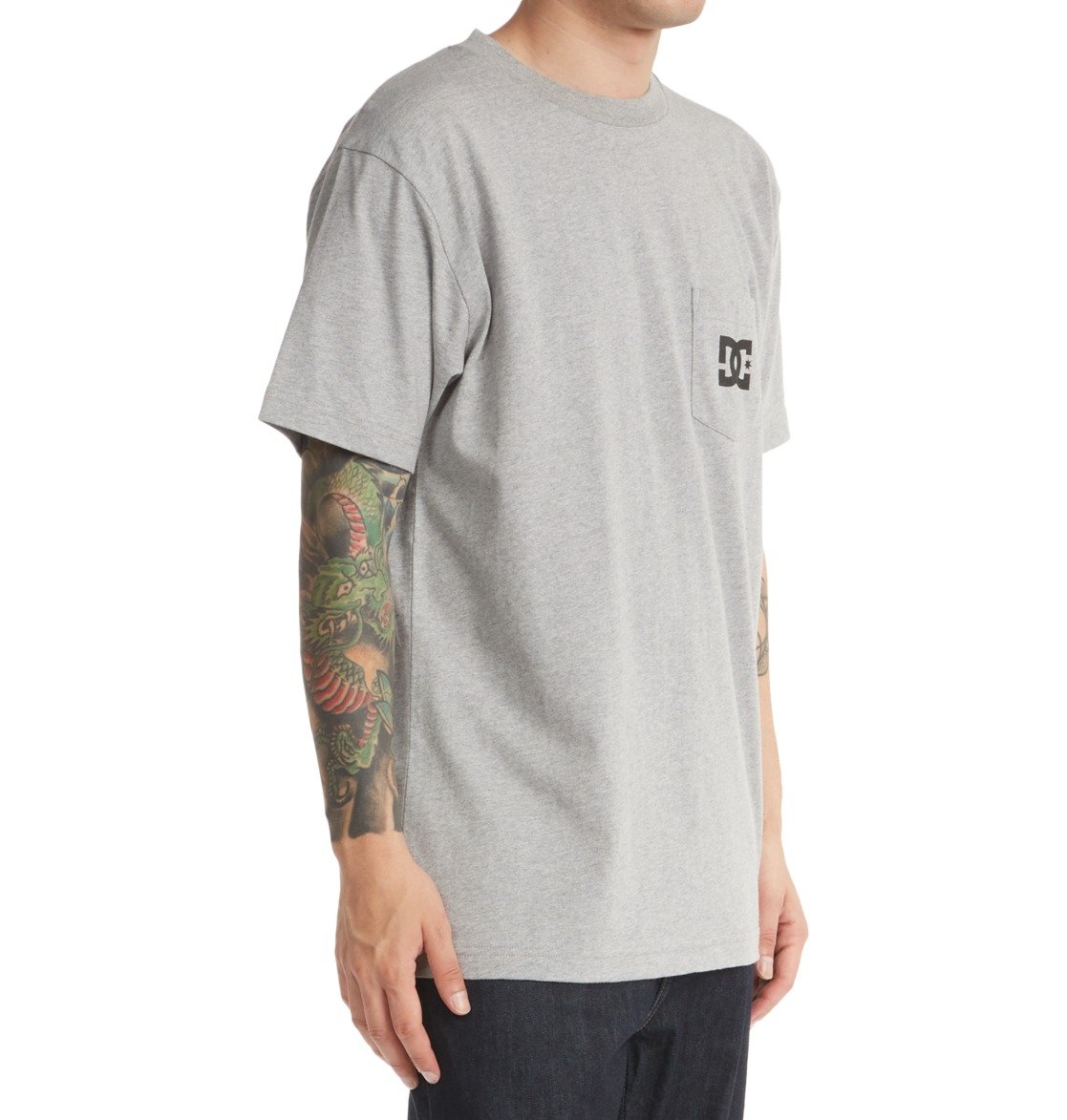 DC Star Men T-Shirt Grey | US-0342OHM