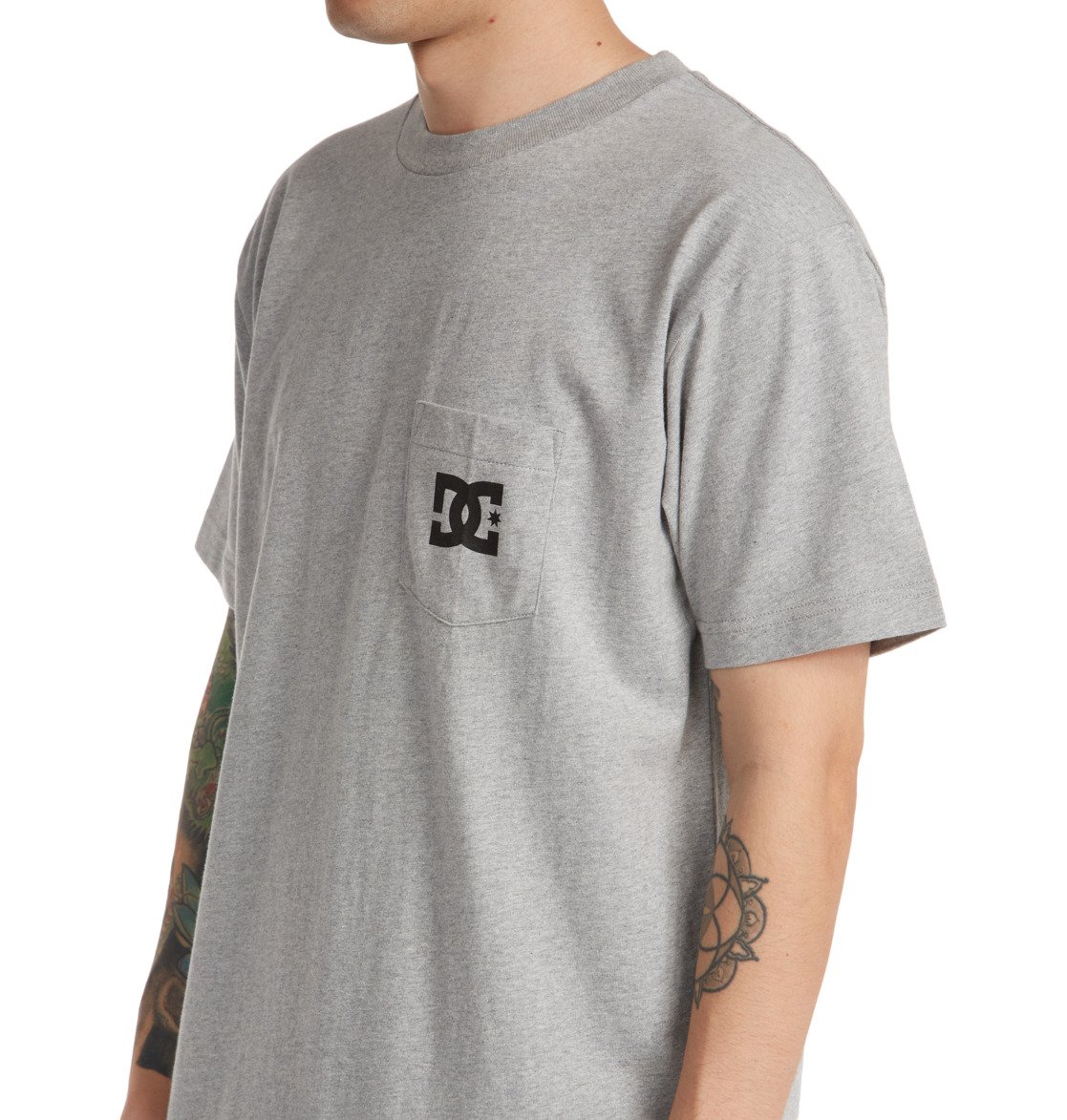 DC Star Men T-Shirt Grey | US-0342OHM