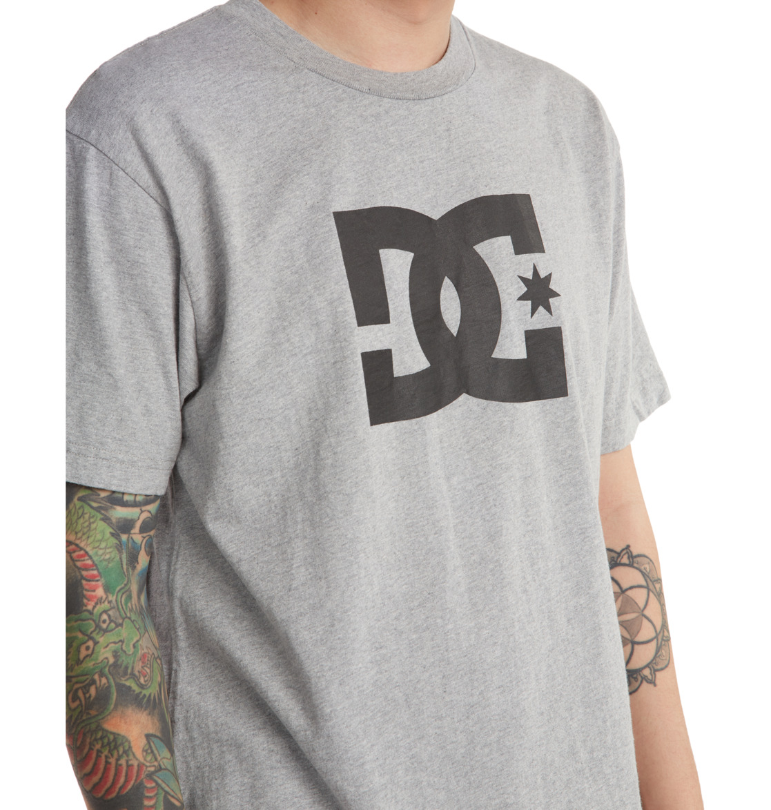 DC Star Men T-Shirt Grey | US-1586VRS