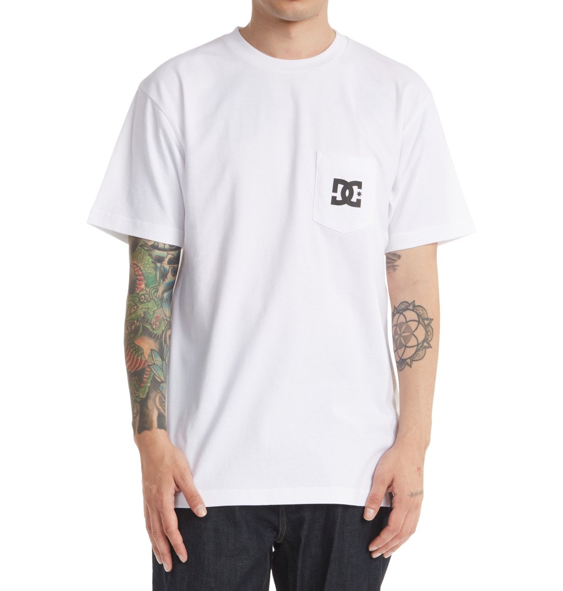 DC Star Men T-Shirt White | US-4675DUP