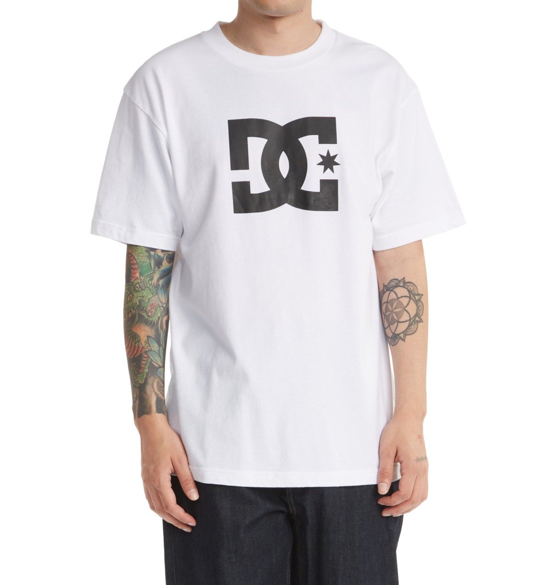 DC Star Men T-Shirt White | US-5874GBK