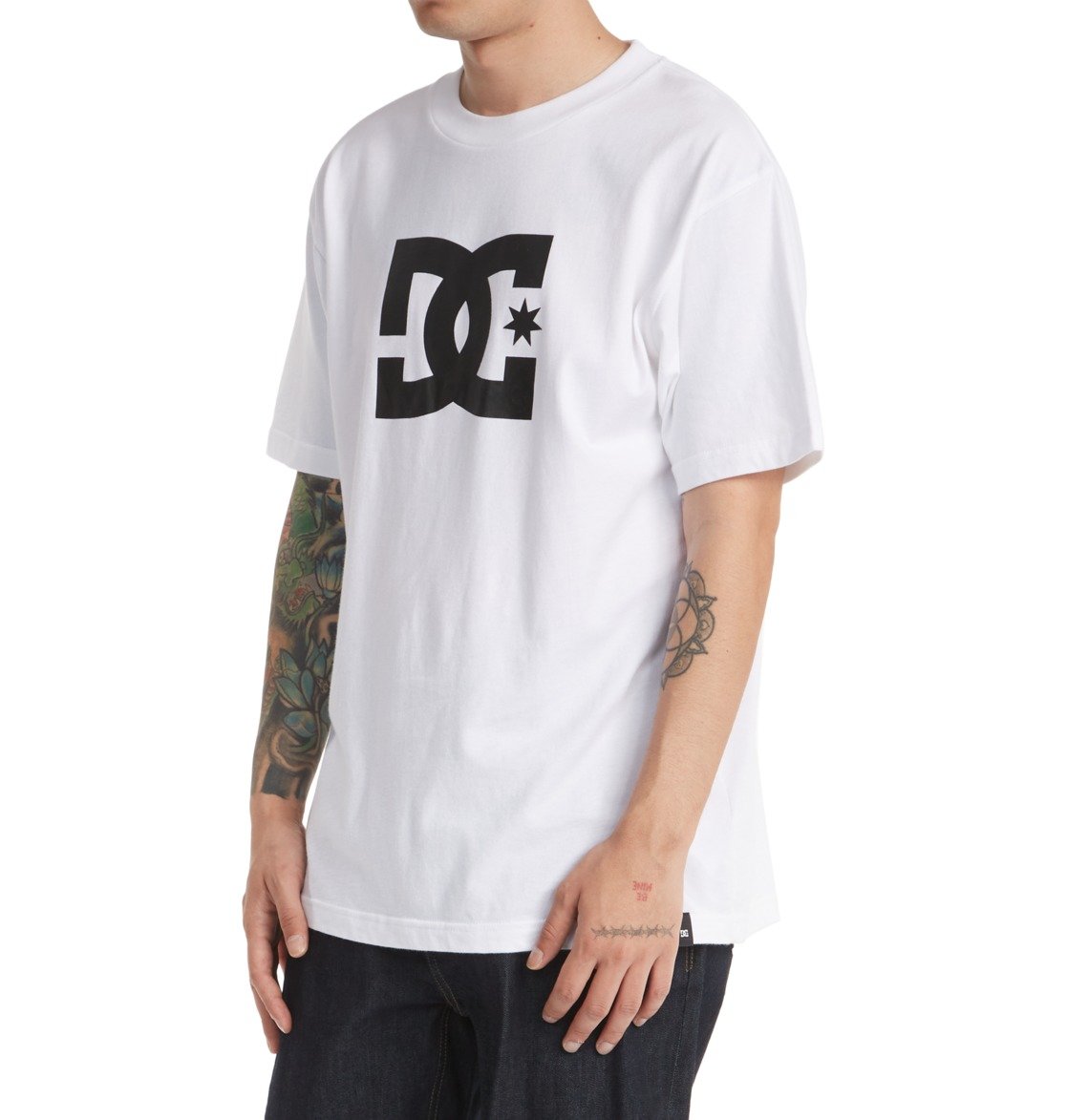 DC Star Men T-Shirt White | US-5874GBK