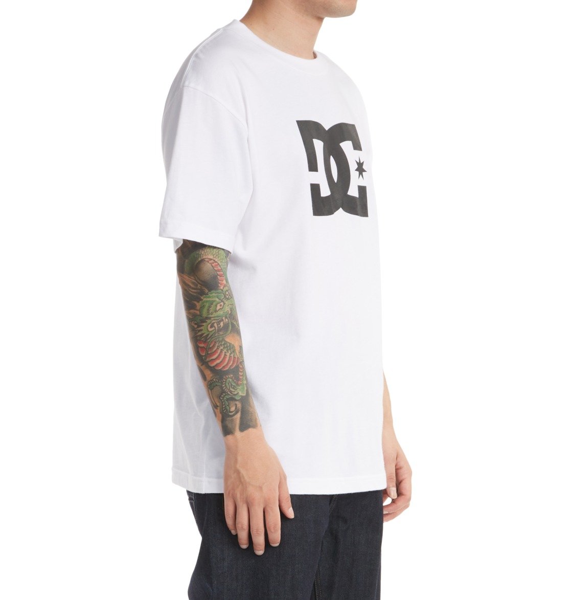 DC Star Men T-Shirt White | US-5874GBK