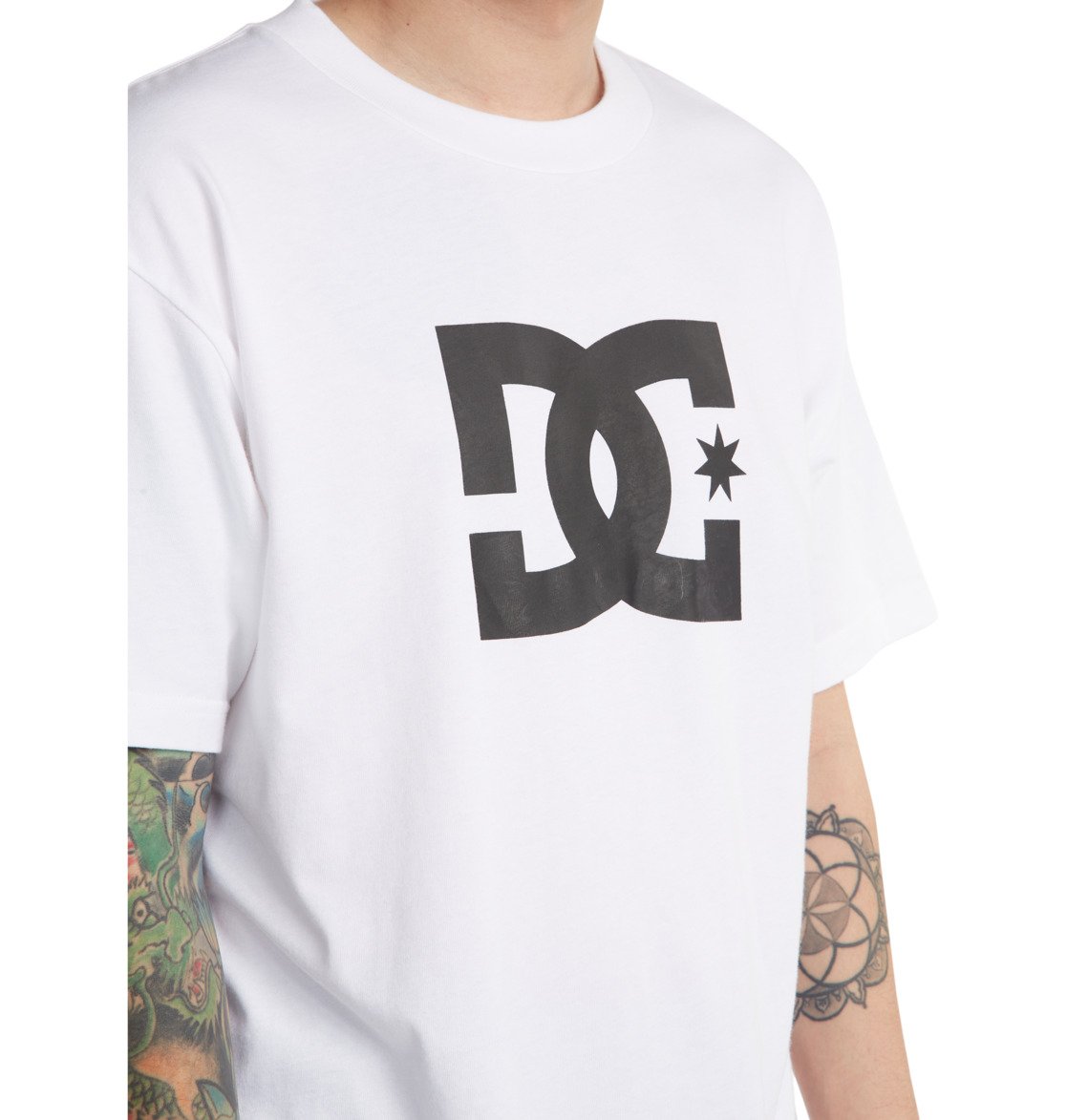 DC Star Men T-Shirt White | US-5874GBK