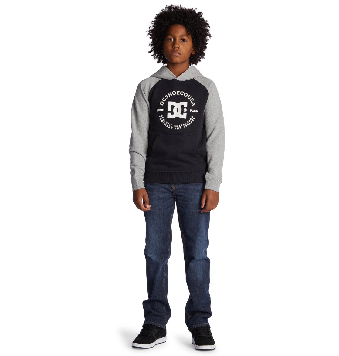 DC Star Pilot Kids' Hoodie Black / Grey | US-2938RXZ