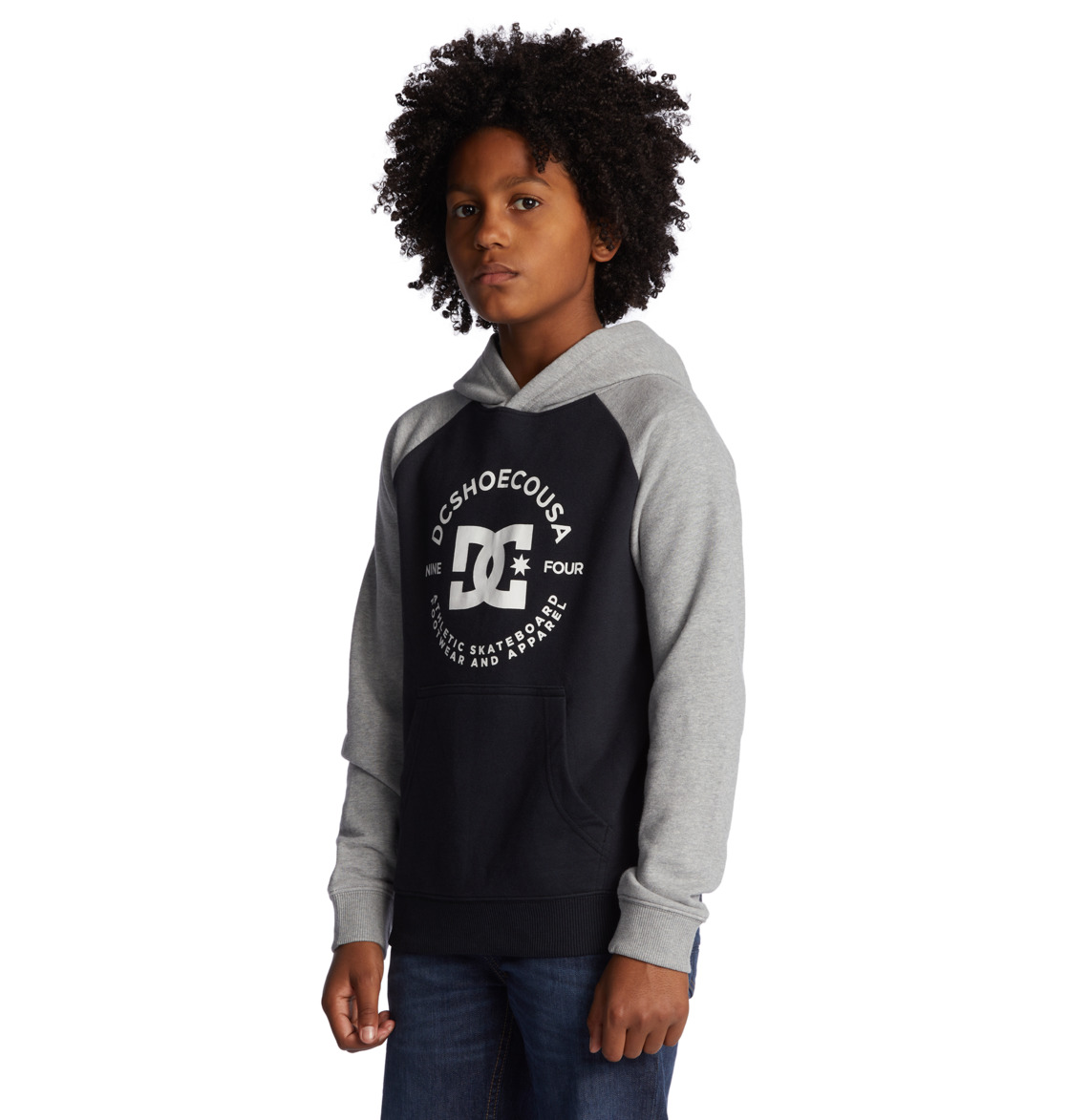 DC Star Pilot Kids' Hoodie Black / Grey | US-2938RXZ