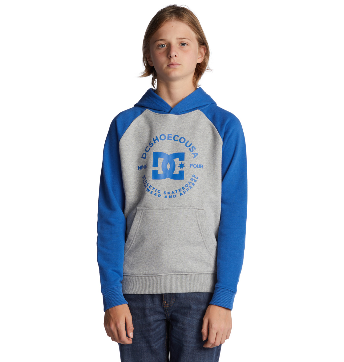 DC Star Pilot Kids' Hoodie Grey / Blue | US-7365XZD