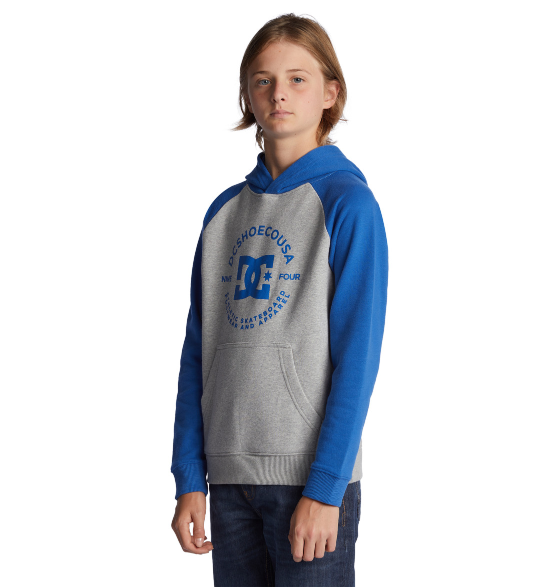 DC Star Pilot Kids' Hoodie Grey / Blue | US-7365XZD