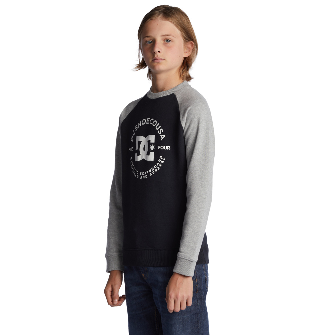 DC Star Pilot Kids' Sweatshirt Black / Grey | US-1395AUH