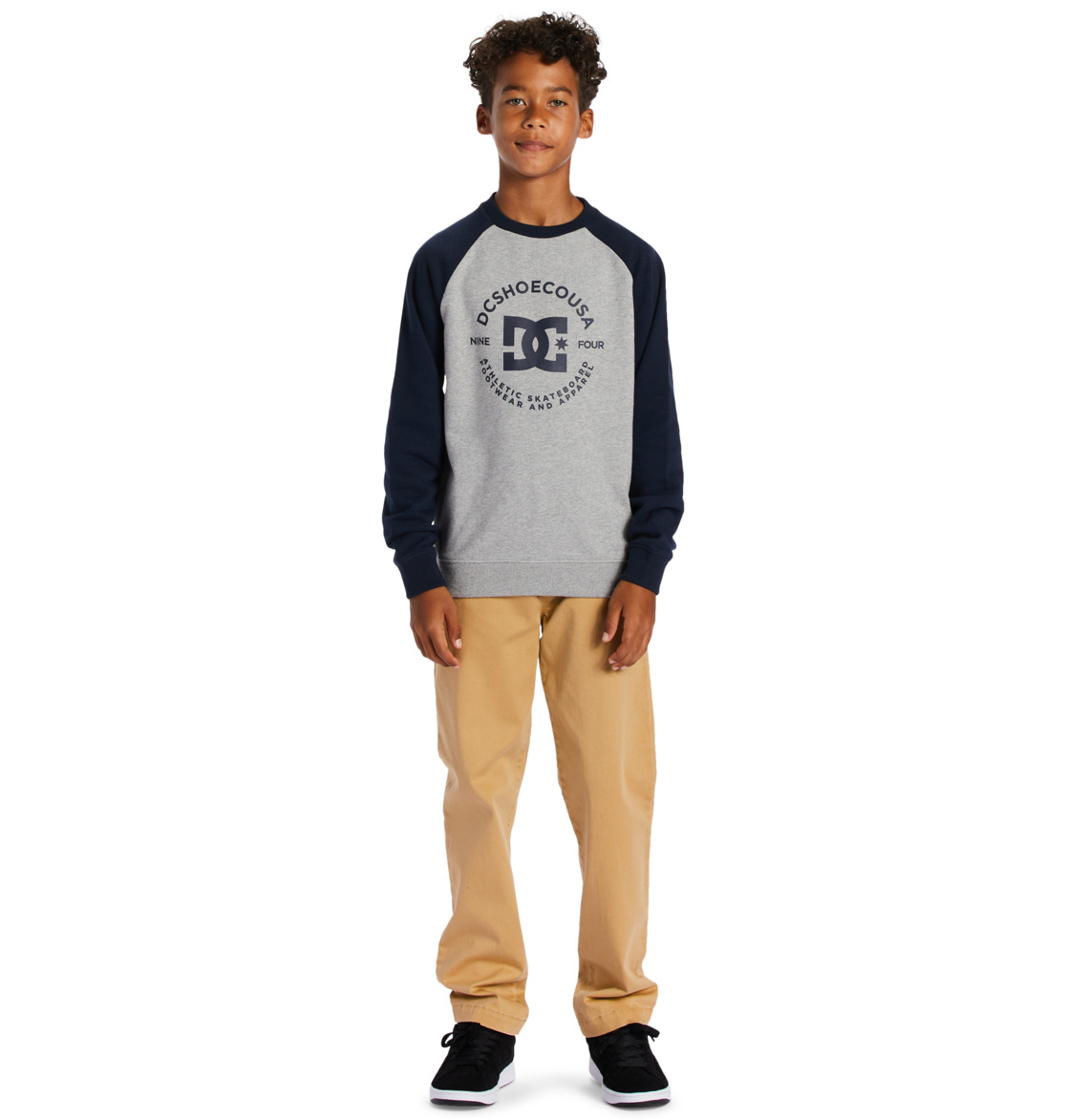 DC Star Pilot Kids' Sweatshirt Grey / Navy | US-3291XRN