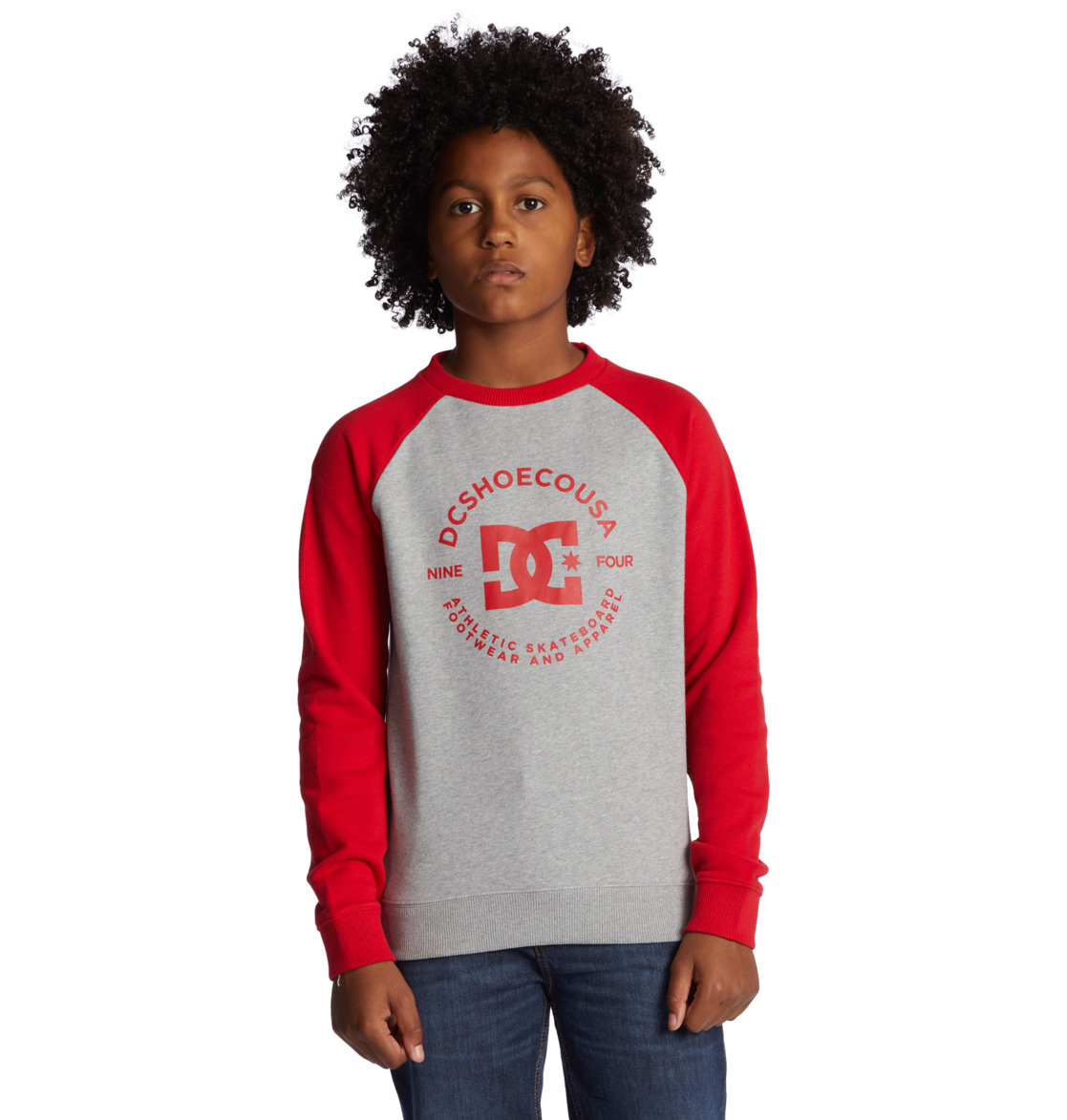 DC Star Pilot Kids' Sweatshirt Grey / Red | US-1687IEQ