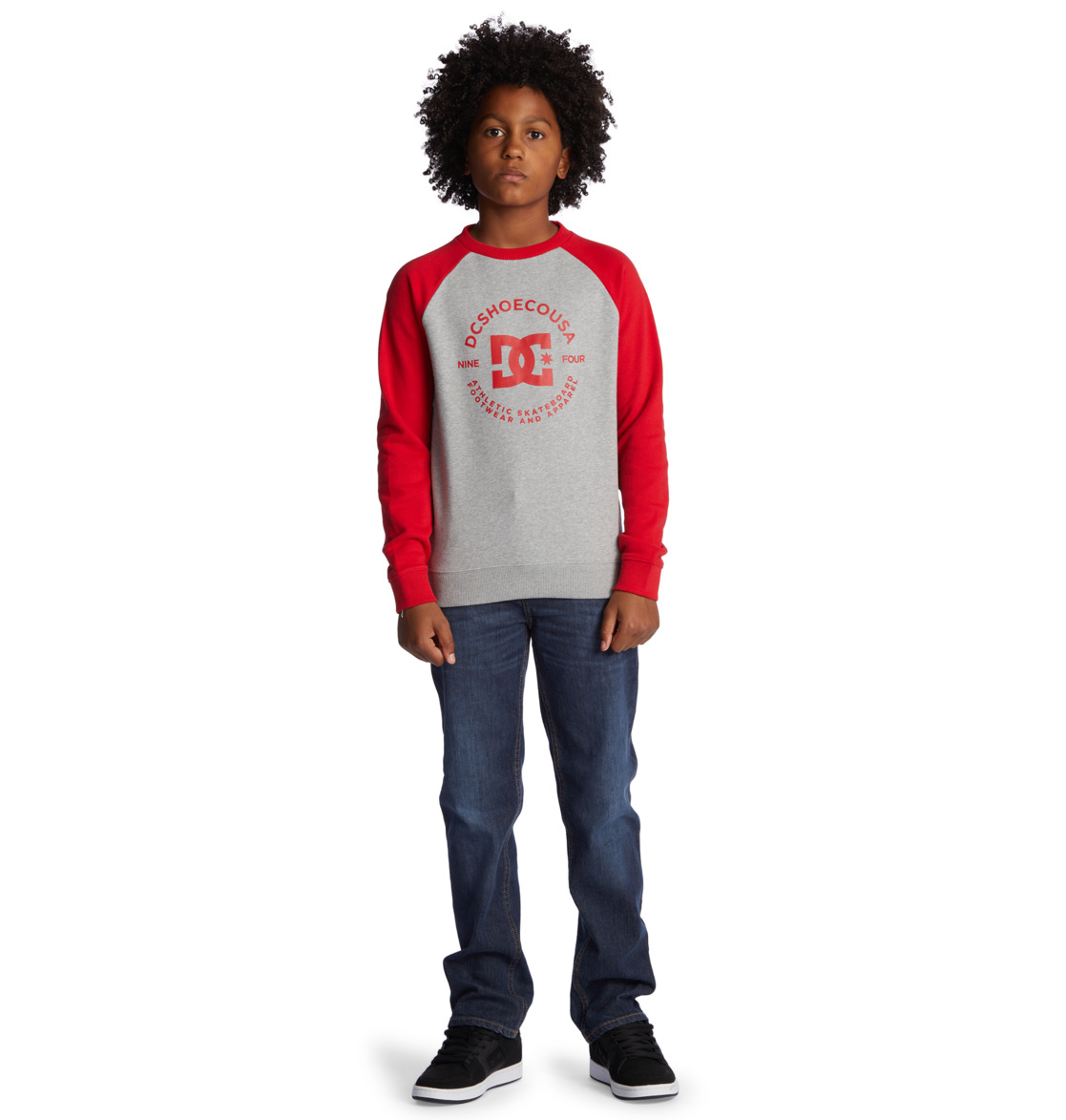 DC Star Pilot Kids' Sweatshirt Grey / Red | US-1687IEQ