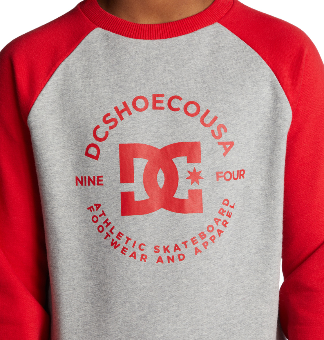 DC Star Pilot Kids' Sweatshirt Grey / Red | US-1687IEQ