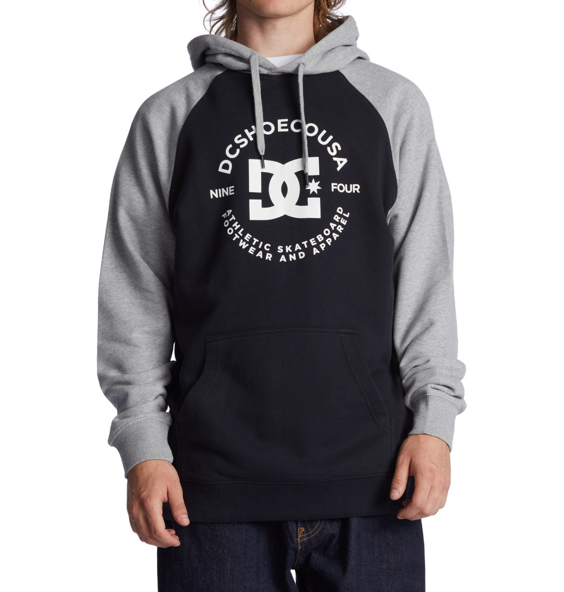 DC Star Pilot Men Hoodie Black / Grey | US-2960ZXS