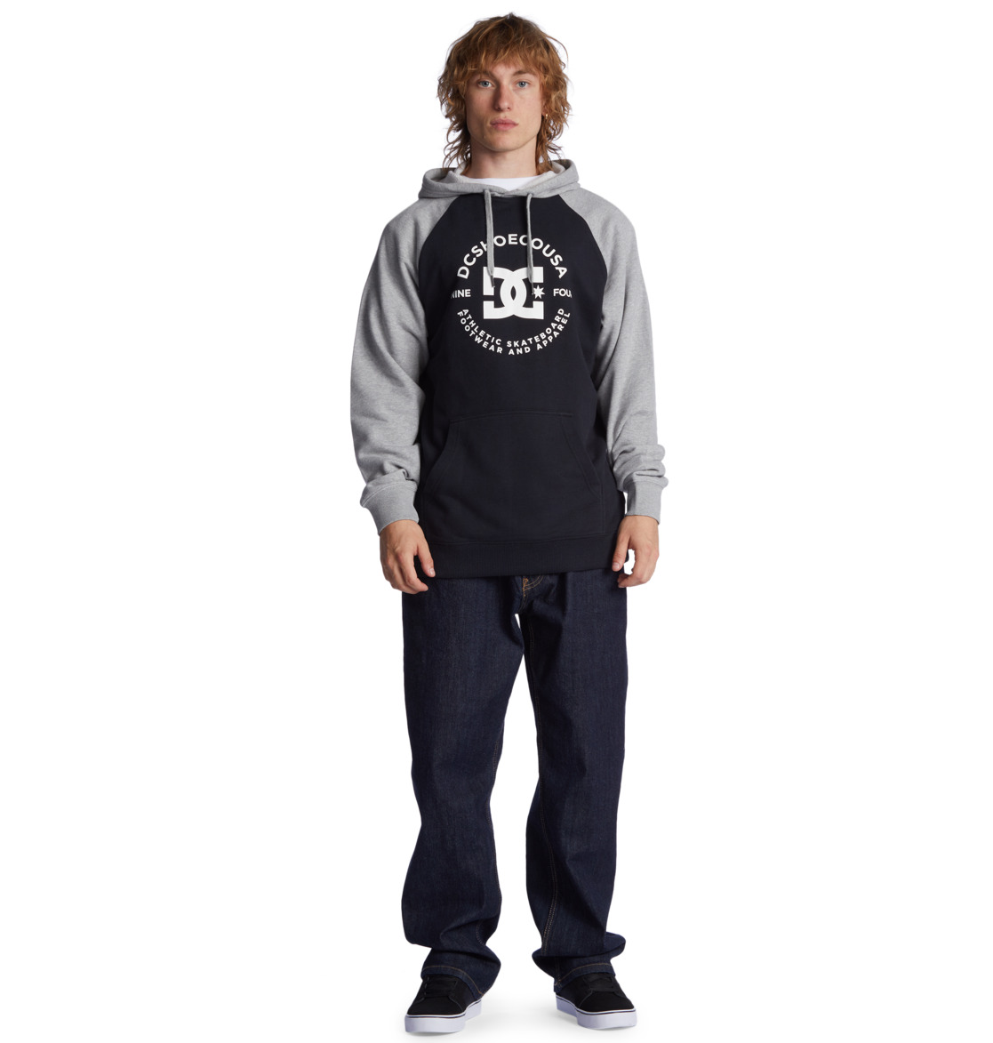 DC Star Pilot Men Hoodie Black / Grey | US-2960ZXS