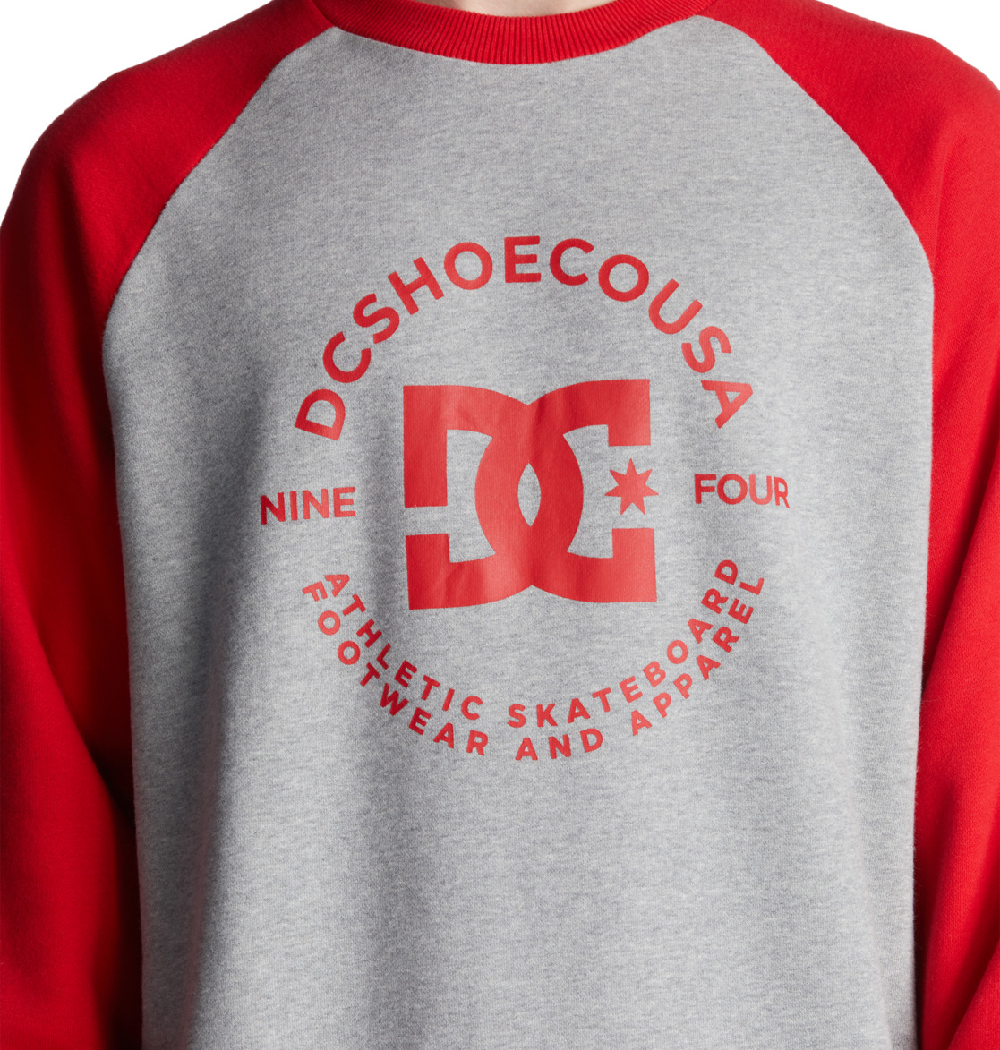 DC Star Pilot Men Sweatshirt Grey / Red | US-9032CBW