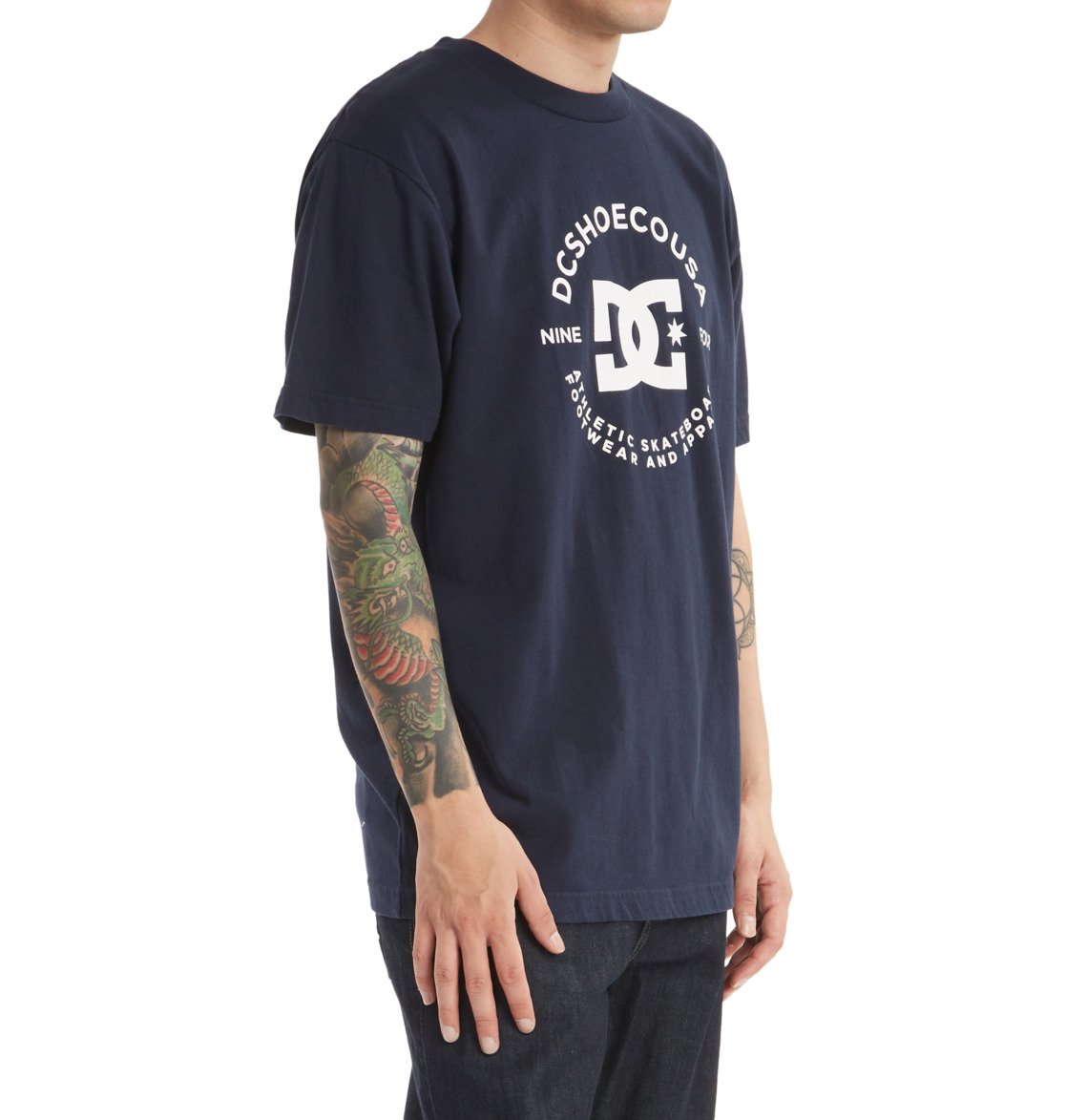 DC Star Pilot Men T-Shirt Navy | US-5378GBR