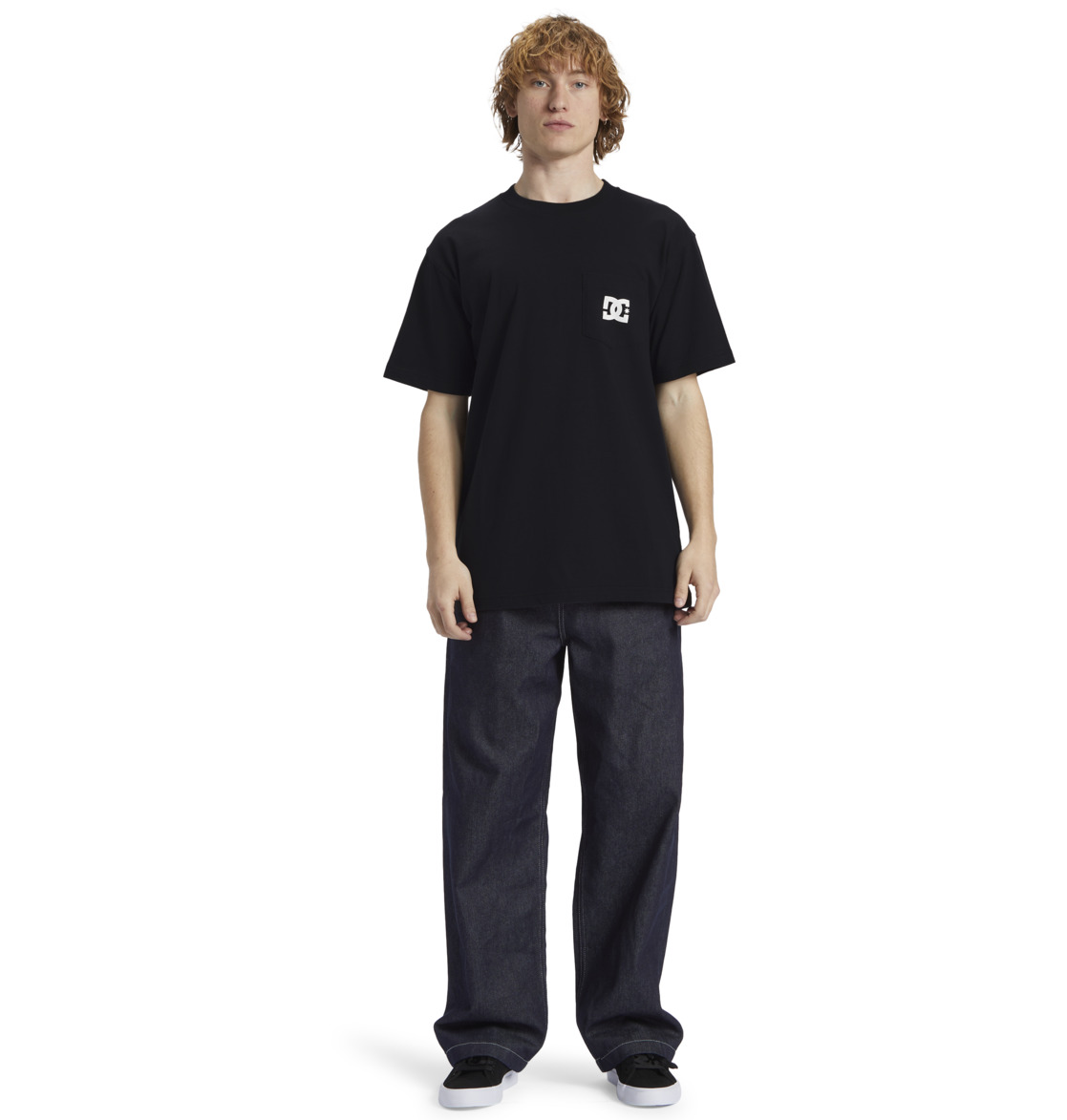 DC Star Pocket Pocket Men T-Shirt Black | US-8071OXW