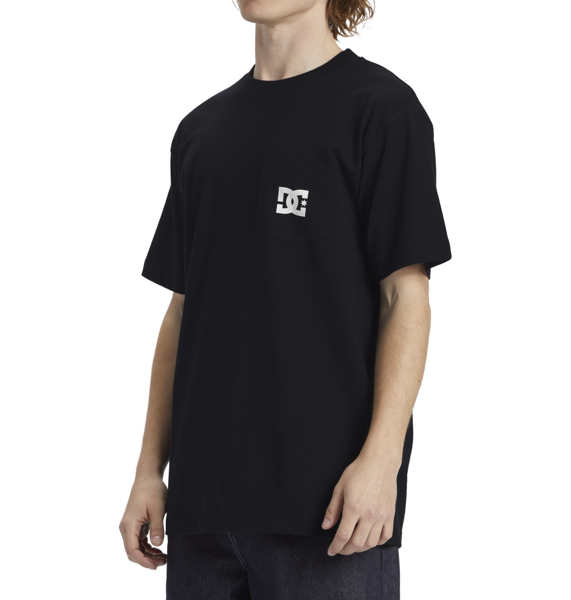 DC Star Pocket Pocket Men T-Shirt Black | US-8071OXW