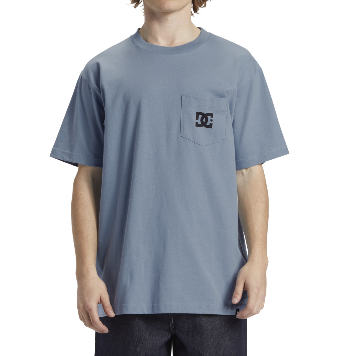 DC Star Pocket Pocket Men T-Shirt Blue | US-7342QTP