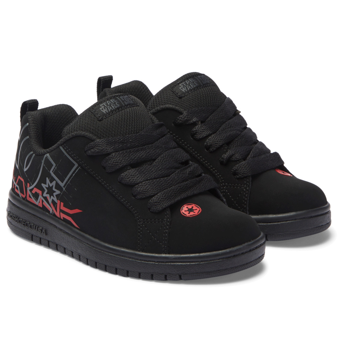 DC Star Wars Court Graffik Kids' Sneakers Black / Red | US-0843QKY