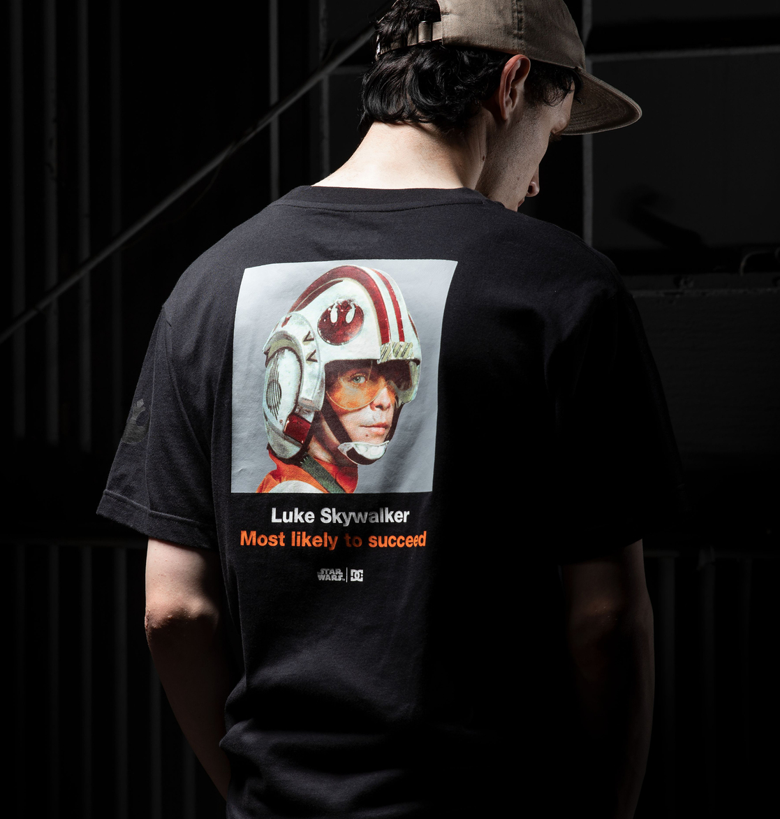 DC Star Wars Luke Class Men T-Shirt Black | US-2940ABC