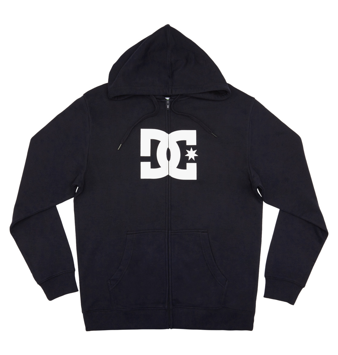 DC Star Zip-Up Men Hoodie Black | US-9504SAZ