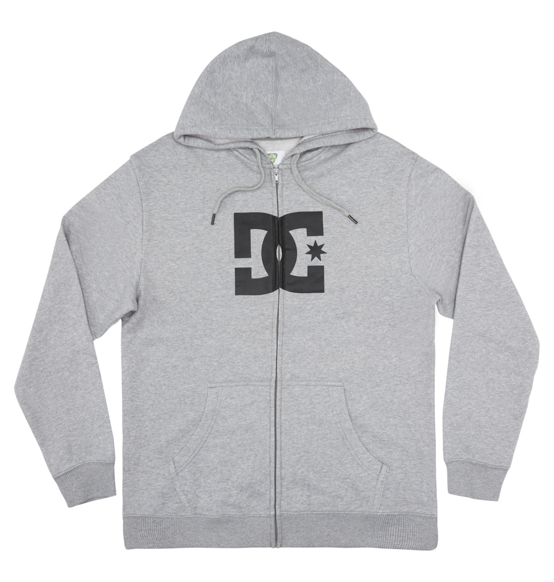 DC Star Zip-Up Men Hoodie Grey | US-1693NRD