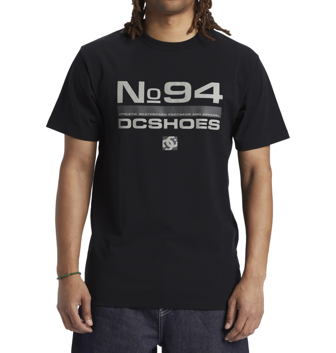 DC Static 94 Men T-Shirt Black | US-6301GNU