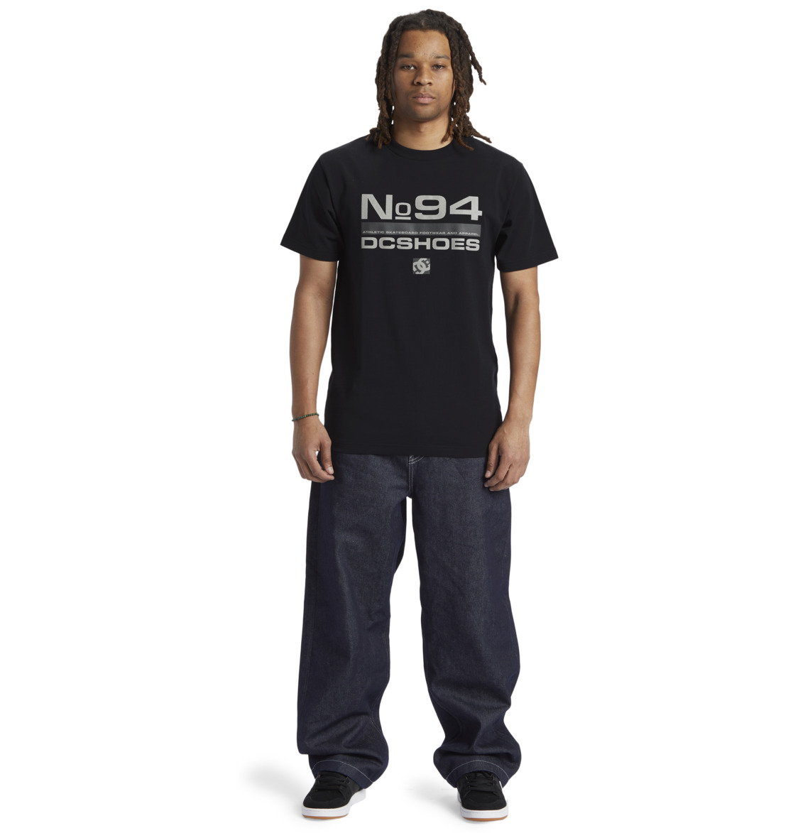 DC Static 94 Men T-Shirt Black | US-6301GNU