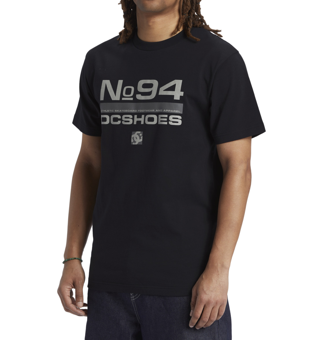 DC Static 94 Men T-Shirt Black | US-6301GNU