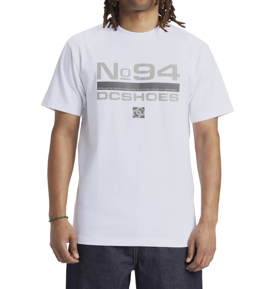 DC Static 94 Men T-Shirt White | US-9683JWQ